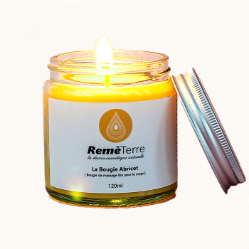 Organic massage candle