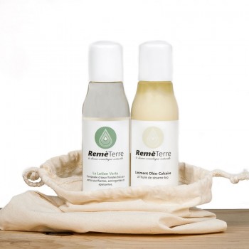 Demaquillant naturel et lotion anti boutons